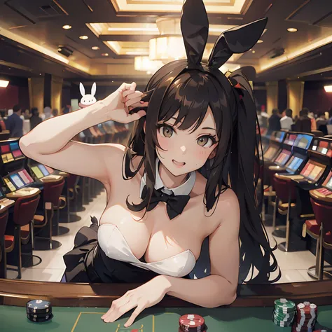 Bunny girl, Bunny girl clothe, sexy, casino, anime style,