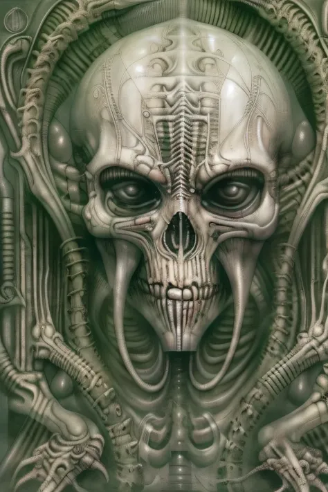 style, hnsrdlf style, hr giger necrotic burlesque biomechanical with intricate biomechanical detail, unholy, necrotic cherubs, h...