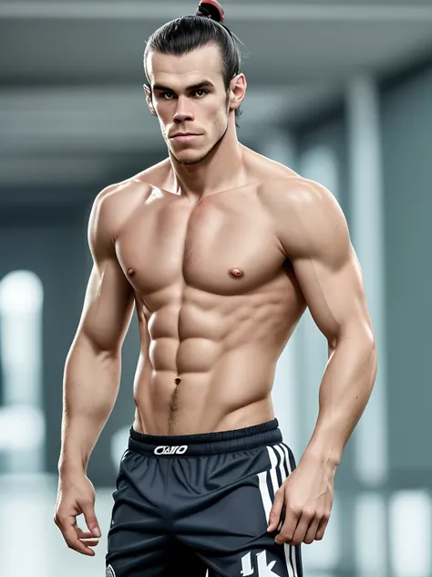 Gareth Bale como Mago Realista 4k Foto  corpo inteiro