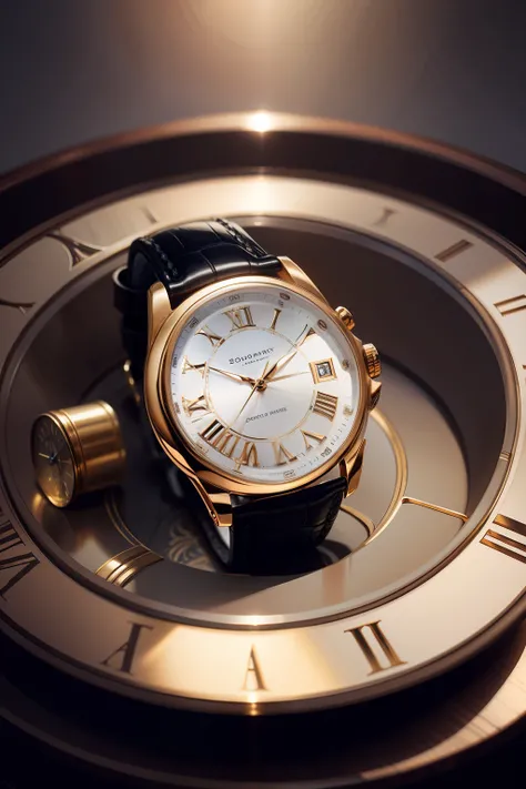 Luxury watch on a table