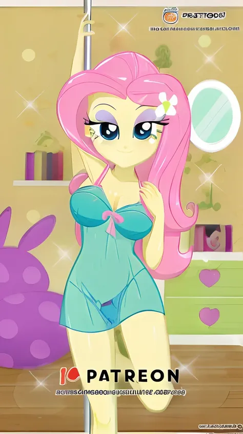 Un primer plano de una caricatura de una mujer desnuda, Fanart de MLP, Pinky Pie my little pony, Cute aesthetic with flutter, riding, My little pony, Pinkie Pie, Cartoon Artstyle, Pinkie Pie equino, caricaturesco lindo, Mi anime Dress Up Darling, MLP, girl...