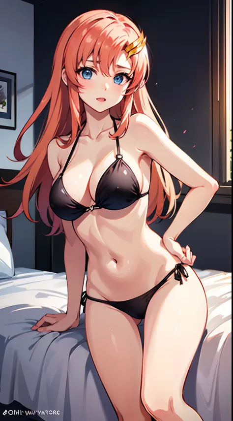 1girl bikini strap in room , lacus