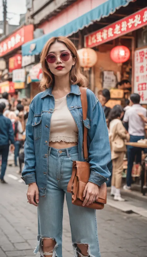 (masterpiece, street snap style:1.2), a nostalgic image capturing the essence of 1980s Japan, (dynamic urban setting:1.3), (vibrant city streets with retro signage:1.2), (pedestrians in vintage fashion:1.1), (lively atmosphere:1.2), (a bustling crowd in th...