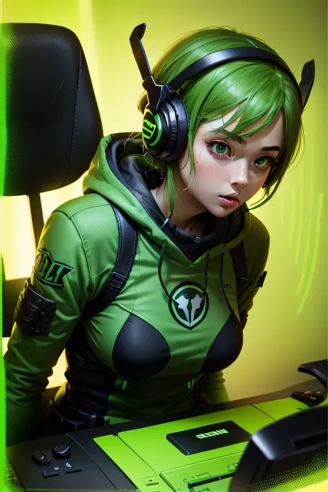 background color green gamer