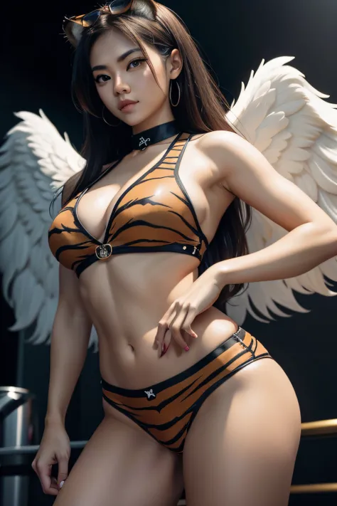 female tiger angel, cool