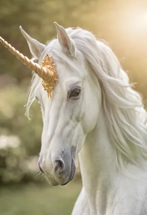 Chinese unicorn，centaur horse，long hair fluttering，Colored crystal corner