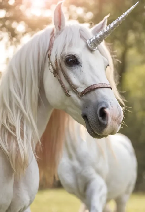 Chinese unicorn，centaur horse，long hair fluttering，Colored crystal corner