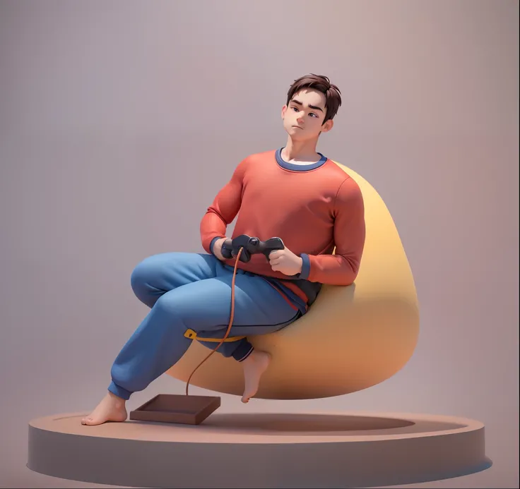 (Pixar 1.23 style) 1 boy ((upper body front, bust shot)), solo, cute kid, brunette, pretty tracksuit, boy, korean child, playground, ((masterpiece, highest quality)), (composite lighting)