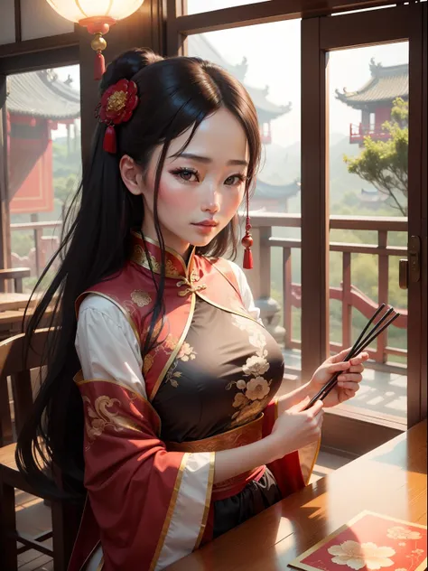 beautiful woman, China, ancient, traditional