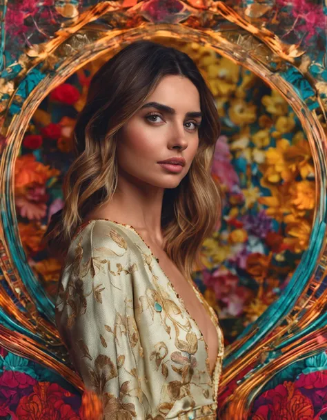 A portrait of the actress Ana de armas, close up