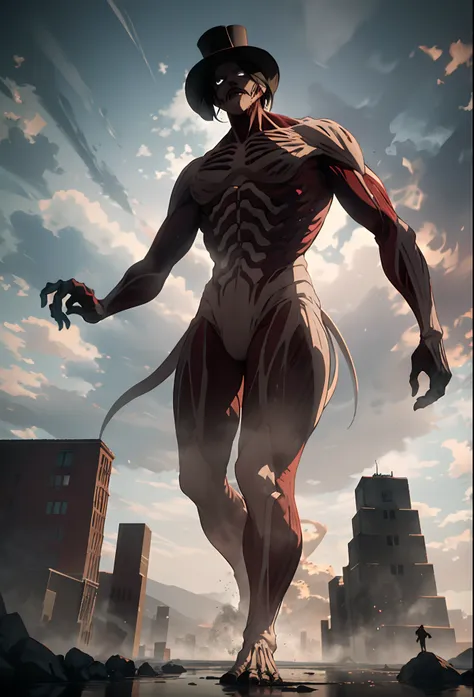 imagining "giant brook" in the "attack on titan" universe unveils a uniquely haunting yet intriguing sight. enlarged to titan pr...