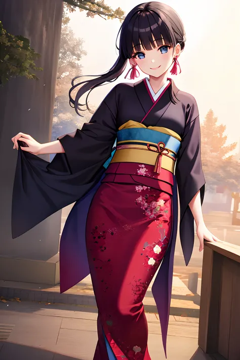 masterpiece, highres, best quality, 1girl solo, kamisato_ayaka, smile, kimono