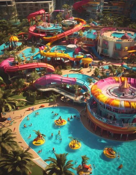 (tilt-shift), an aqua park