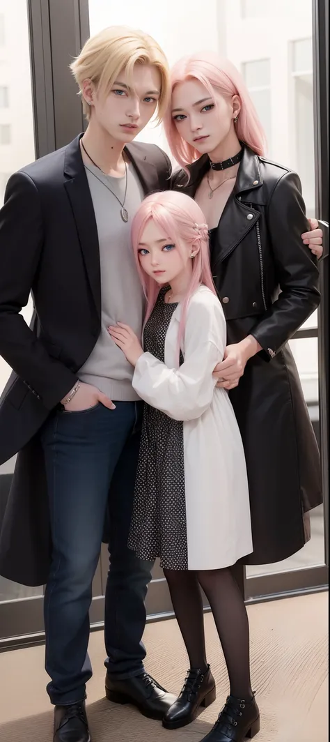 ​masterpiece, top-quality, 2others, male and female couples, 1 man and 1,, adults, height difference, different fashion, differe...