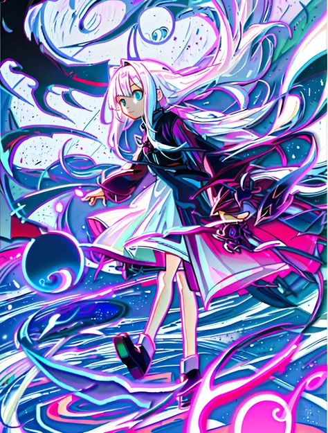 White-haired loli，long whitr hair，The Witch，Need，ultraclear