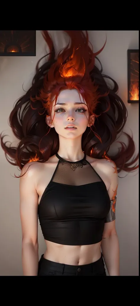 Fire hair, flame