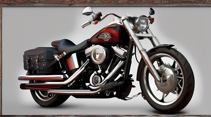 moto harley davidson, detalhes intrincados, highes definition, 8k