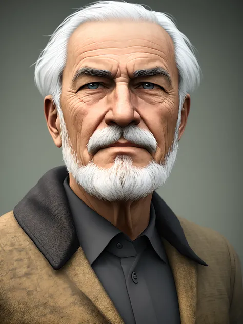 old man, photorealistic, beta