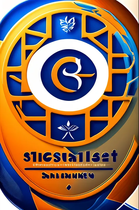 Logo of student class, named by miraculous generation. Has the colours of orange and blue. Circle shape logo. Its slogan is Embracing excellence,Creating impact.