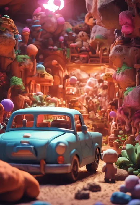 Minitary，Super cute clay world, cute clay freeze frame animation, tilt shift，Excellent lighting，Volume lerscape，Brush rendering，3D，super
detail