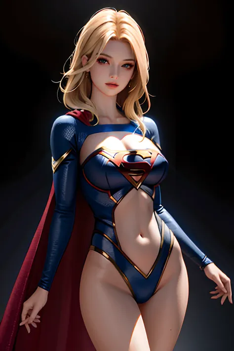 Supergirl nsfw:1.3, masterpiece, best quality, high quality, high definition, high quality texture, high quality shadow, high detail, beautiful detailed, finely detailed, extremely detailed cg, detailed texture, a realistic representation of the face, real...