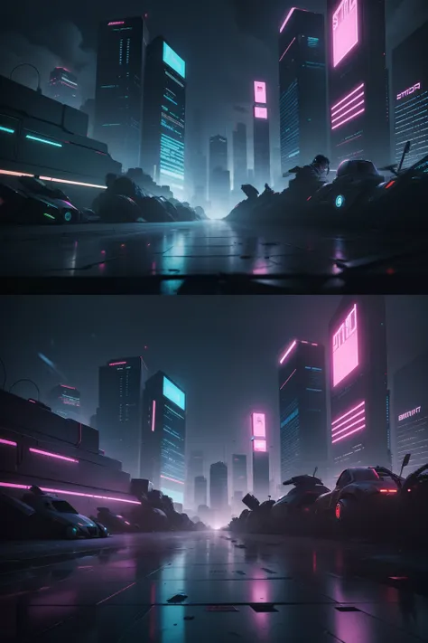 Scene graphs for smart authoring，Cyberpunk style has no characters