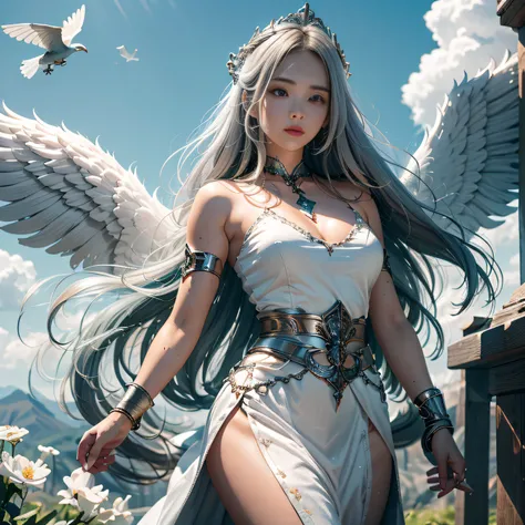 hyper HD, Anatomically correct, retinas, Super detail, Award-Awarded, Best quality, High details, Textured skin, Masterpiece, ccurate, High quality, A high resolution, 8K，1girl in, 独奏, offcial art, Unity 8k wallpaper, ultra - detailed, prettify、Aesthetic, ...