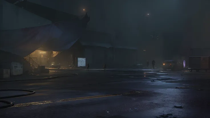Zumbis no estilo the last of us game, decadence, apocalyptic style, horror, a lot of bullet casings on the floor, A group of zombies from behind, A city overrun by vegetation, oppression, disco Rigido, 4k, um monte de detalhe