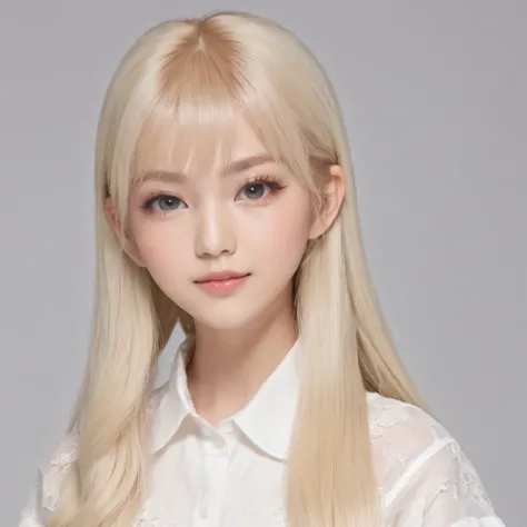 portlate、(School Uniforms)、bright expression、poneyTail、Young shiny shiny white shiny skin、Best Looks、Blonde reflected light、Platinum blonde hair with dazzling highlights、shiny light hair,、Super long silky straight hair、Beautiful bangs that shine、Glowing cr...