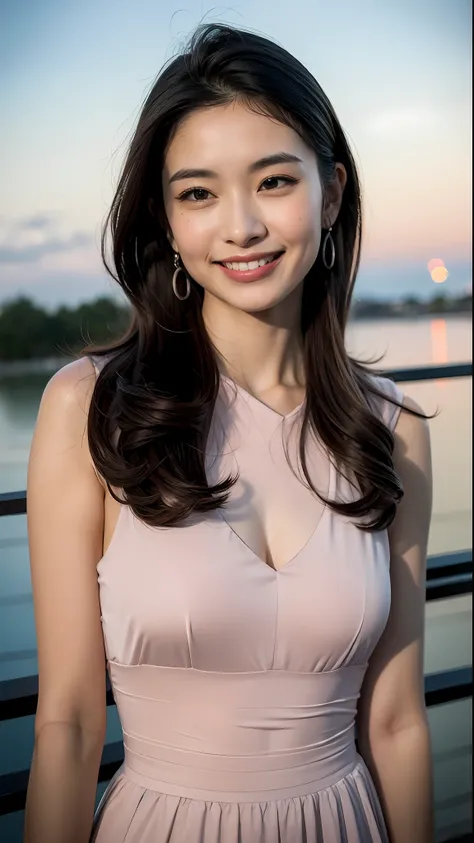 (8k, top quality, masterpiece: 1.2), (realistic, photorealistic: 1.37), super detailed, girl single, cute, solo, midnight, beautiful detailed sky, detailed café, sitting, date, (blush), (smile: 1.15), small breasts (mouth closed), beautiful fine eyes, floa...