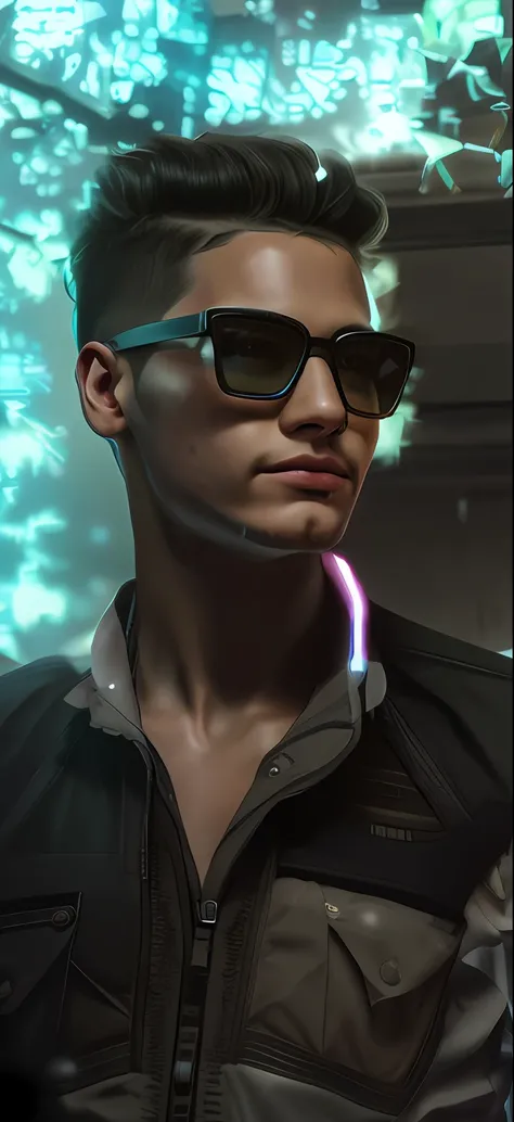 Change background cyberpunk boy realistic face ultra hd