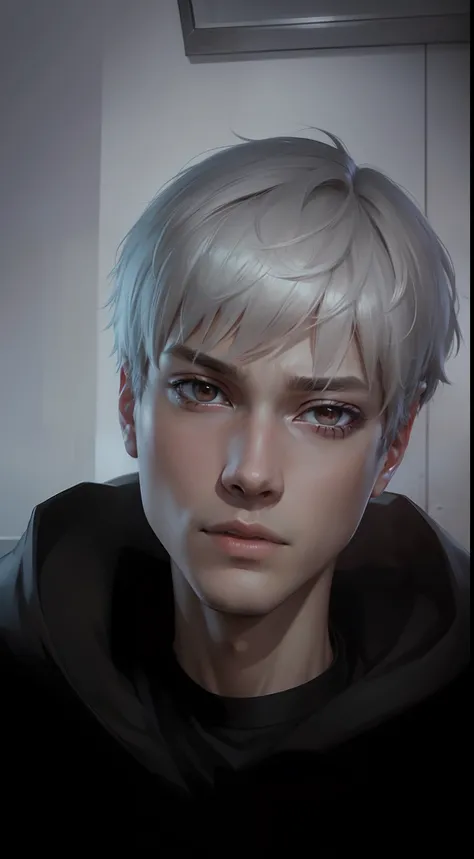 Hd, 1boy, handsome, realistic, ultra hd, 4k, kaneki ken.