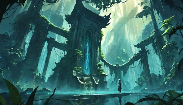 Pristine jungle, Mysterious legends, Temple of Oblivion, The source of life, Original gesture, Explorers, deep