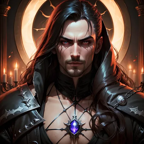 Castlevania Lord of the shadows Lord Dracula sexy face glowing eyes portrait master piece hyper realistic super detailed