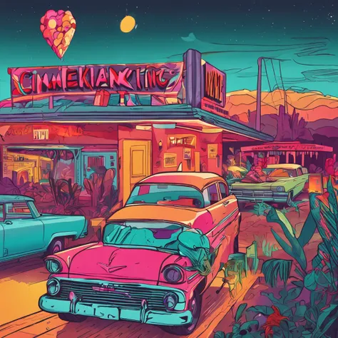 image of a colorful motel full of heart