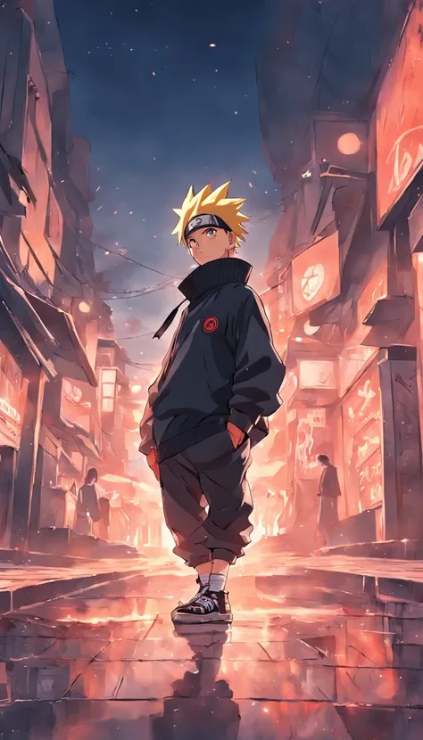 Naruto in street wear style