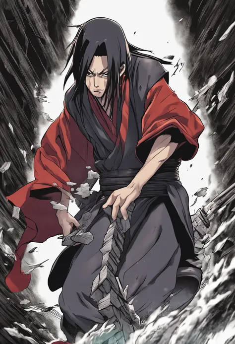 ITACHI UCHIHA FEITO POR masashi kishimoto, Hiper Detalhado, Hiper Realista Melhor Qualidade