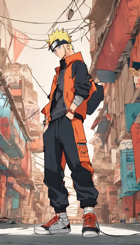 Naruto in street wear style