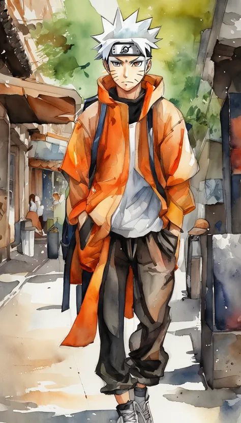 Naruto in street wear style