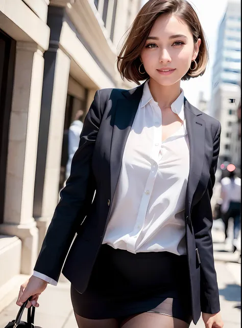 (8K, Best quality, Masterpiece:1.2),
(Realistic, photo-realistic:1.37),
Ultra-detailed,

1 girl, full bodyesbian, Outdoors, (Adjust hair:1.5)
Office Lady, black officeblazer, officeskirt, (Pantyhose:1.2), (short buttoneddownshirt:1.2), buttonedupcollarprim...