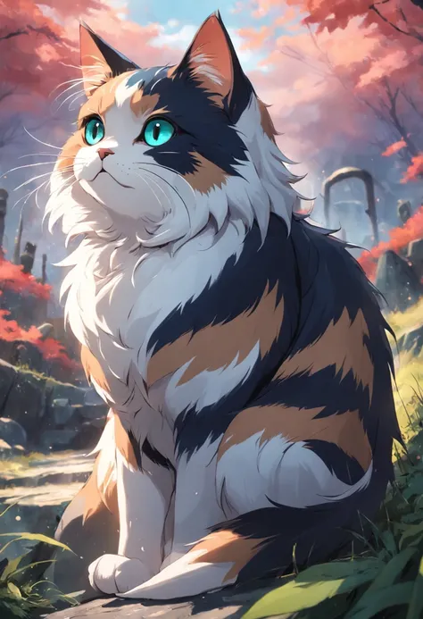 A masterpiece  tricolor Cat, HD