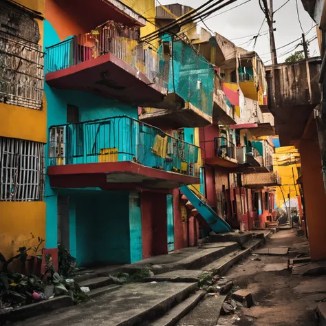 "cafofo de traficante, favela, RJ, Suburb House" entered the ："favela, Rio de Janeiro, casa modesta, simple decoration, vida urbana"