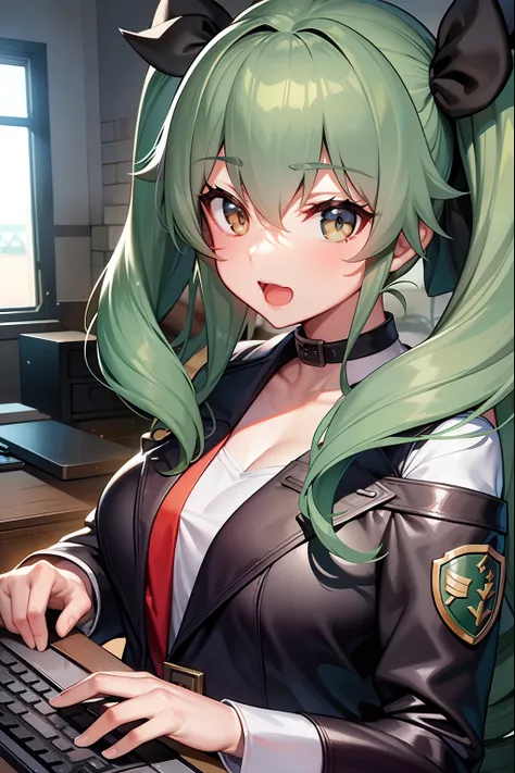 Anchovy de Girls und Panzer jogando League of Legends