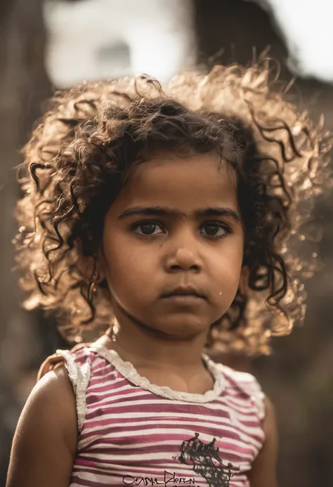 (obra prima), melhor qualidade, rosto perfeito, Olhos expressivos, (Estilo Modelshoot), Children playing in a favela, (bashful), 1girl, somente, messy brown and curly hair, Rosto muito detalhado, olhos bonitos, [rechonchudo], 可爱, com bochechas cor-de-rosa ...