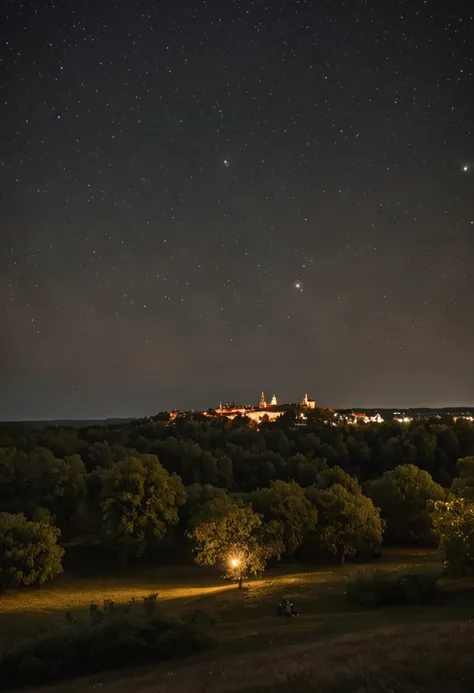 ((cidade de Estocolmo)) Sweden, cinematic lighthing, ((noite com luar e estrelas)), cores low key, melhor qualidade, Ultra Resolution, hiper realismo, ultra wide view, nitidez