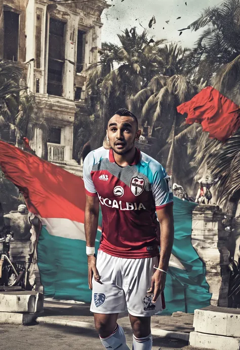 Dimitri Payet no Rio de Janeiro com a camisa do time Vasco da Gama