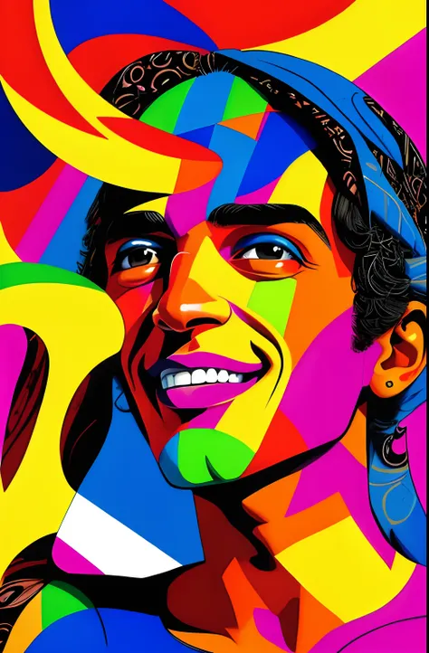 (CANTOR CAETANO VELOSO SMILE ),EDUARDO KOBRA ,Romero Brito,The Filling Twins ,multidimensional geometric wall PORTRAIT, arte, Chibi,
Yang08k, lindo, Colouring,
Primary works, qualidade superior, melhor qualidade, Arte Oficial, Beautiful and Aesthetic, 512 ...