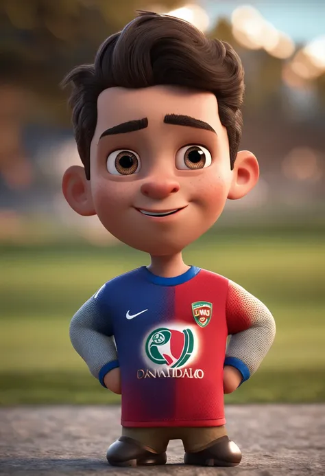 Cristiano Ronaldo dos Santos Aveiro, (Pixar style) (Masterpiece:1.2) (Bokeh) (Best quality) (Detailed skin) (Detailed texture) (8K) (clay) (Cinematic lighting) (Sharp focus