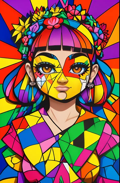 (FLOR DE GIRASSOL EDUARDO KOBRA ,Romero Brito,The Filling Twins ,multidimensional geometric wall PORTRAIT, arte, Chibi,
Yang08k, lindo, Colouring,
Primary works, qualidade superior, melhor qualidade, Arte Oficial, Beautiful and Aesthetic, 512 mil