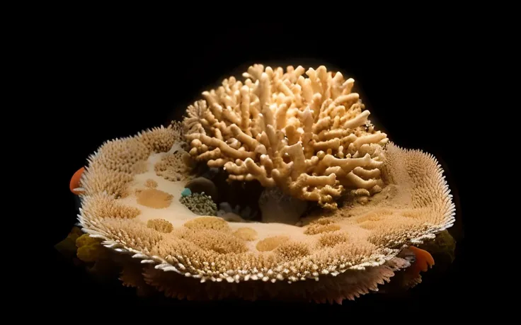 There is a very large coral and a small coral patch, eagle coral, Elegant coral seabed, The corals, coral, corals are gemstones, delicate coral sea bottom, Fungal polyps, biomechanical corals, coral sea bottom, the reef, Radiating atoms neon coral, the ree...